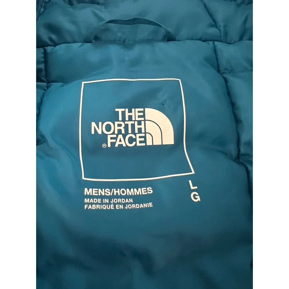 The North Face Mens L Blue Terra Peak Hoodie Puffer Jacket Nylon Shell NWT 2026